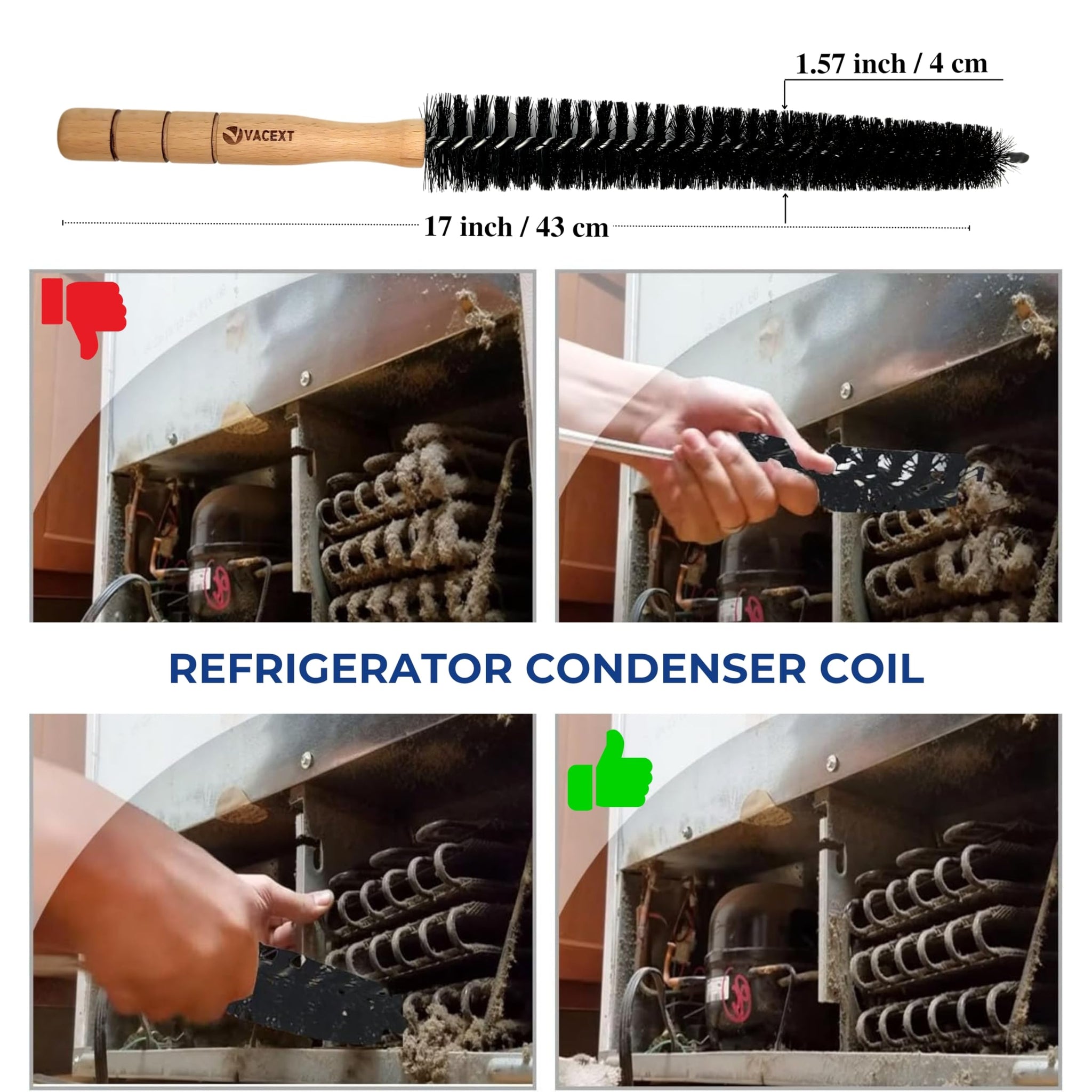 Dryer Lint Brush Vent Cleaner Extra Long Flexible - Dryer Vent Cleaner Brush & Lint Trap Removal Tool, Lint Brush for Dryer, Dryer Lint Trap Brush