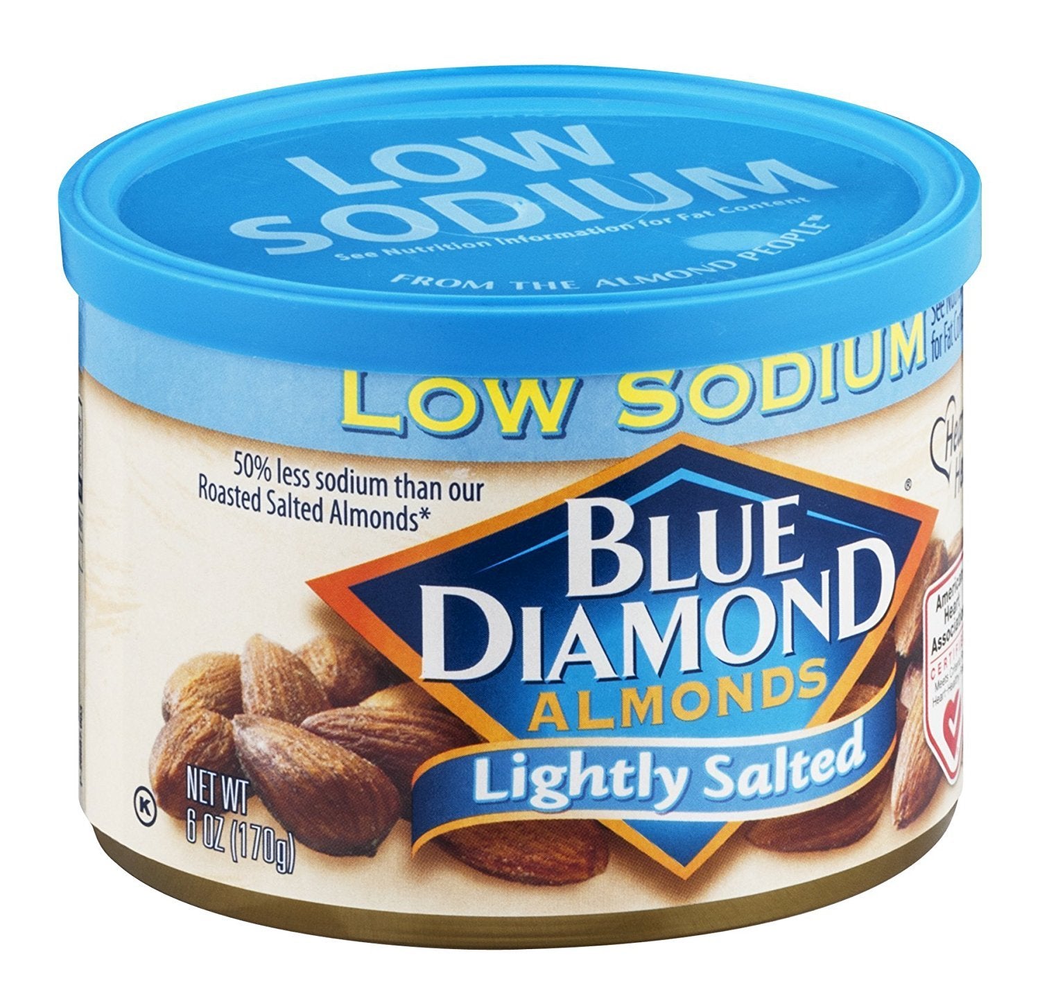 Blue Diamond Almond Lghtly Salted pack of 12