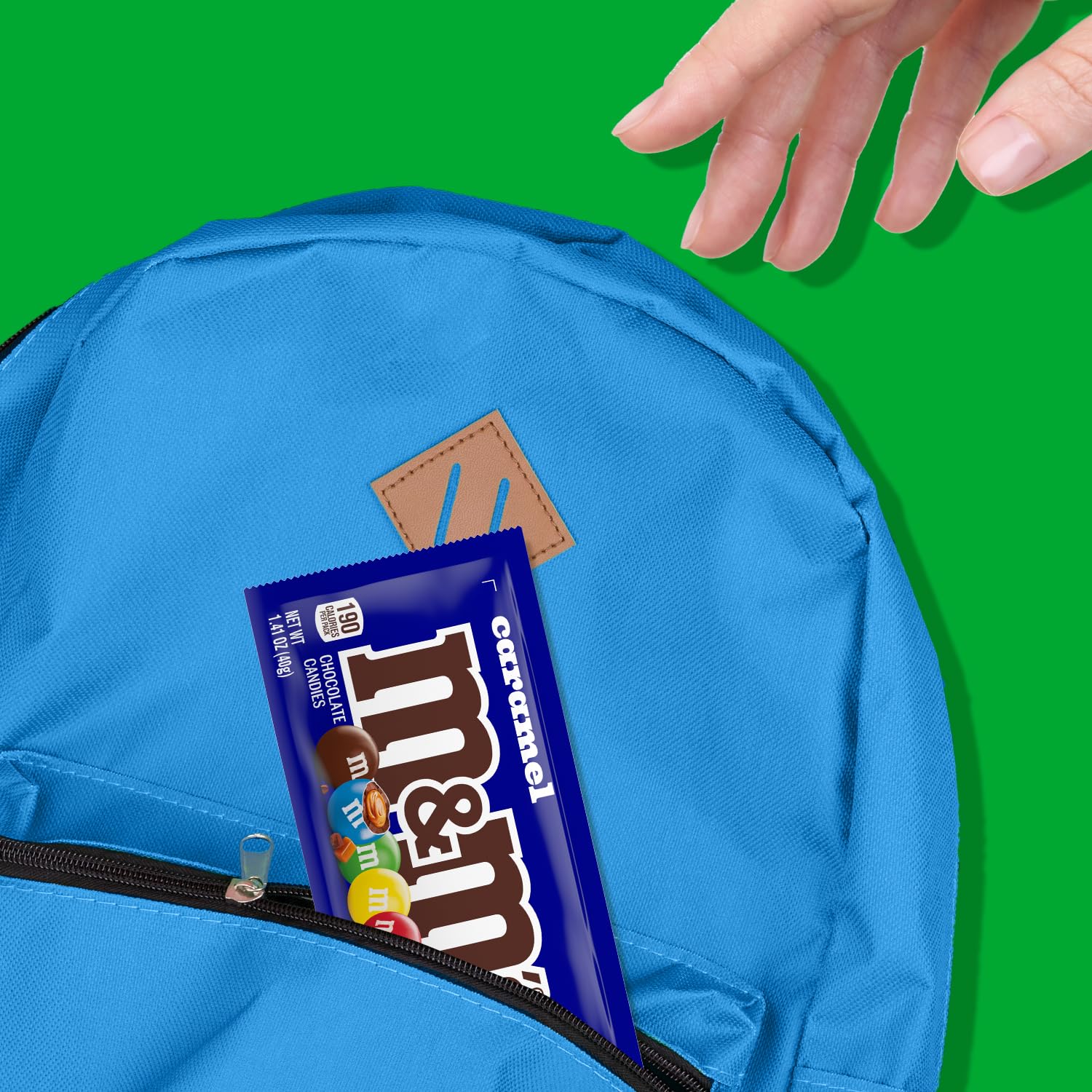 M&M'S Caramel Chocolate Candy, Made with Real Caramel and Milk Chocolates, 24 Count, 1.41 oz Candy Gifts