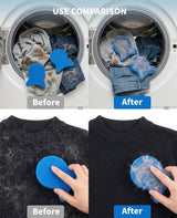 Waaqkid 12PCS Reusable Pet Hair Remover for Laundry, Pet Hair Catcher Lint Remover Tool for Washer Dryer - Effectively Removes Fur, Dander from