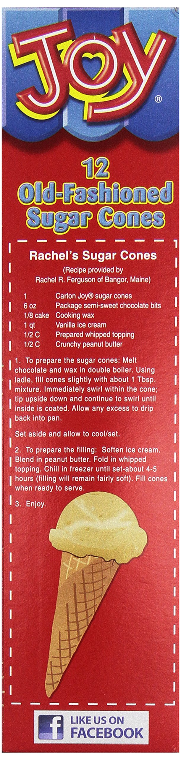 Joy Cone, Sugar Cone, 12 ct