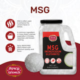 Monosodium Glutamate (MSG) 8 LB Bulk Jar - MSG Seasoning, Premium, Restaurant Grade Flavor Enhancer, Umami Seasoning - By Spicy World