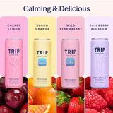 TRIP Lightly Sparkling Adaptogen Seltzer, Non-Alcoholic Mocktail with Magnesium, Ashwagandha, Lions Mane & L Theanine, No Added Sugar, Vegan, Citrus