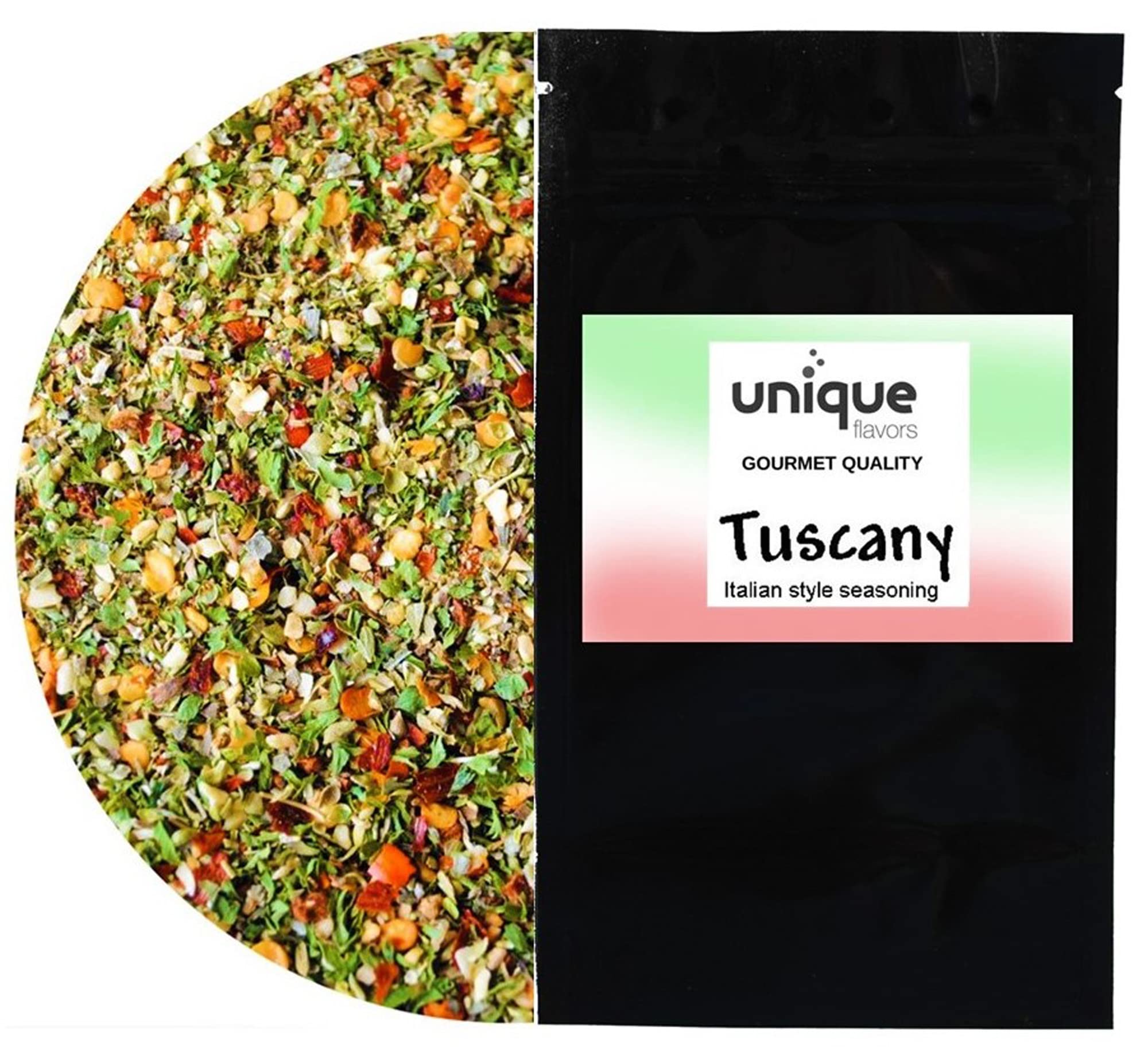 Unique Flavors Tuscany Italian Style Bread Dipping Seasoning 2.4 oz Freshness Bag