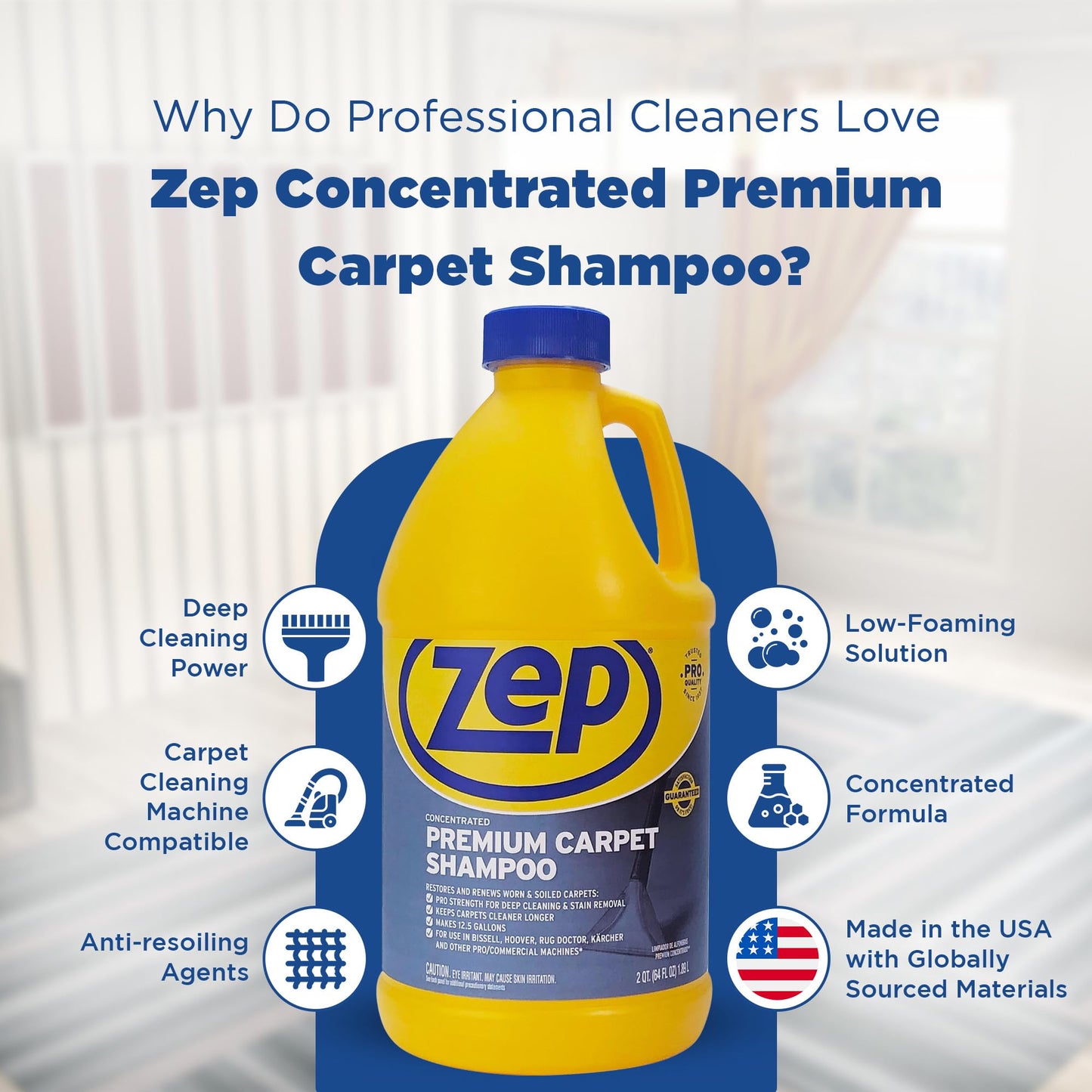Zep Shampoo Carpet PREM 64OZ ZUPXC646