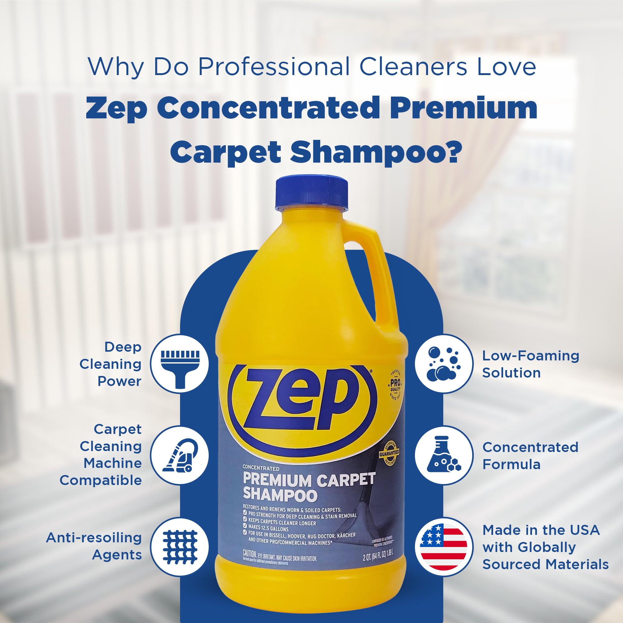 Zep Shampoo Carpet PREM 64OZ ZUPXC646