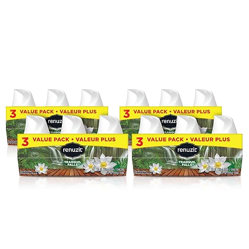 Renuzit Gel Air Freshener, Tranquil Falls, 12 Count