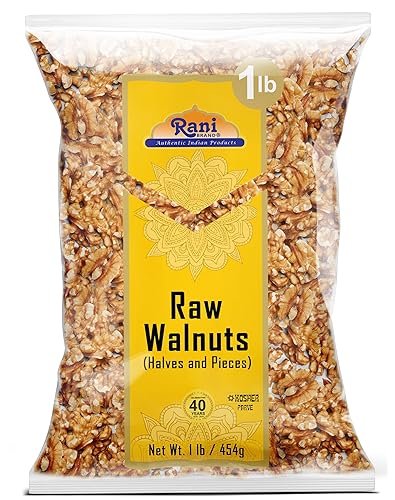 Rani Raw Walnuts, Halves and Pieces 16oz (1lb) 454g ~ All Natural | Vegan | Gluten Friendly | Fresh Product of USA
