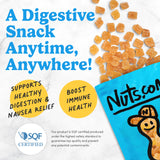 Nuts com Organic Crystallized Ginger - Premium Crystallized Ginger Pieces - Spicy & Sweet Candied Ginger Crystals - Dried Ginger Chunks, Root