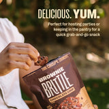 Brownie Brittle - Variety Pack Thin and Crispy Sweet Snacks (Pack of 6, 5 oz), Rich Gourmet Brownie Bites Dessert