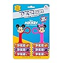 Mickey & Friends PEZ Clips (Two mini PEZ Dispensers on keychain clip + six candy refills)