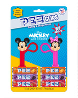Mickey & Friends PEZ Clips (Two mini PEZ Dispensers on keychain clip + six candy refills)
