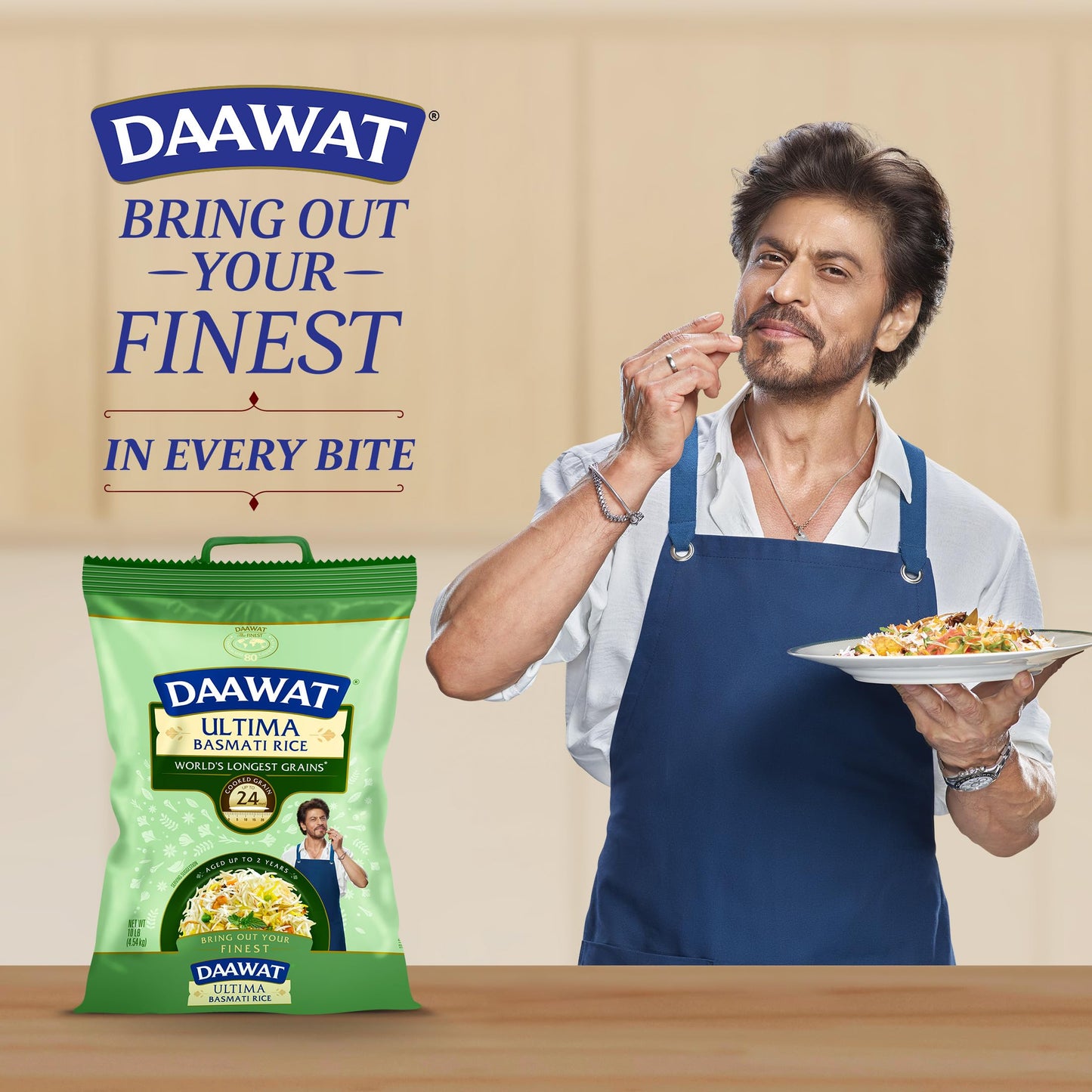Daawat Ultima Basmati Rice - Authentic Extra Long Grain White Rice, 10 lb Bag