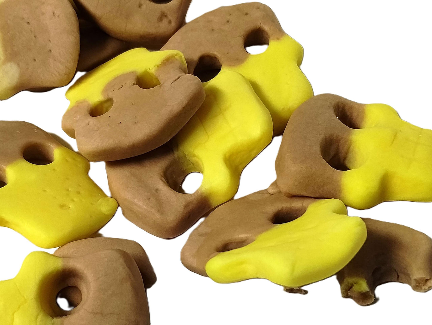 Swedish Candy - Banana Toffee Skull Shaped - Gourmet Soft Sweet Gummy Candy - Vegan, Gluten Free - Fresh Scandinavian Style - 1 lb