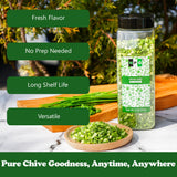 NPG Freeze-Dried Chives 2 Oz, Dehydrated Chopped Chives, Mild Onion Herb for Cooking, Soup, Ramen, Stir Fry & Garnish, Non-GMO, Gluten-Free Seasoning