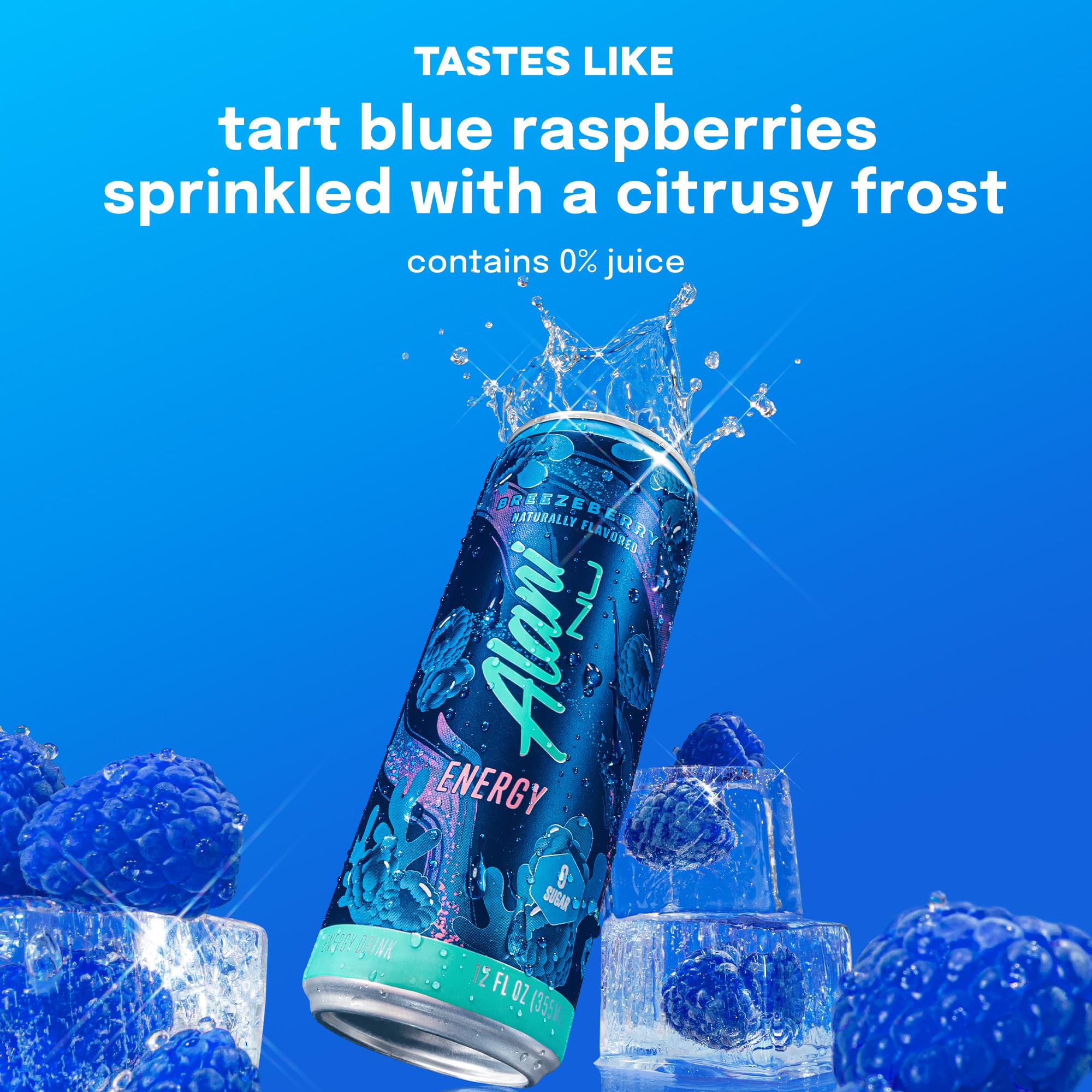 Alani Nu Breezeberry Sugar Free Energy Drink (Pack of 12)