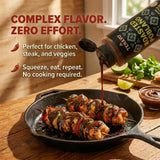 Tenayo Roasted Poblano Barbecue Sauce, 2-Pack (14.5 oz Bottles) - Mexican Style Sauce with Roasted Poblano Peppers & Spices - Only 4g of Sugar, Gluten
