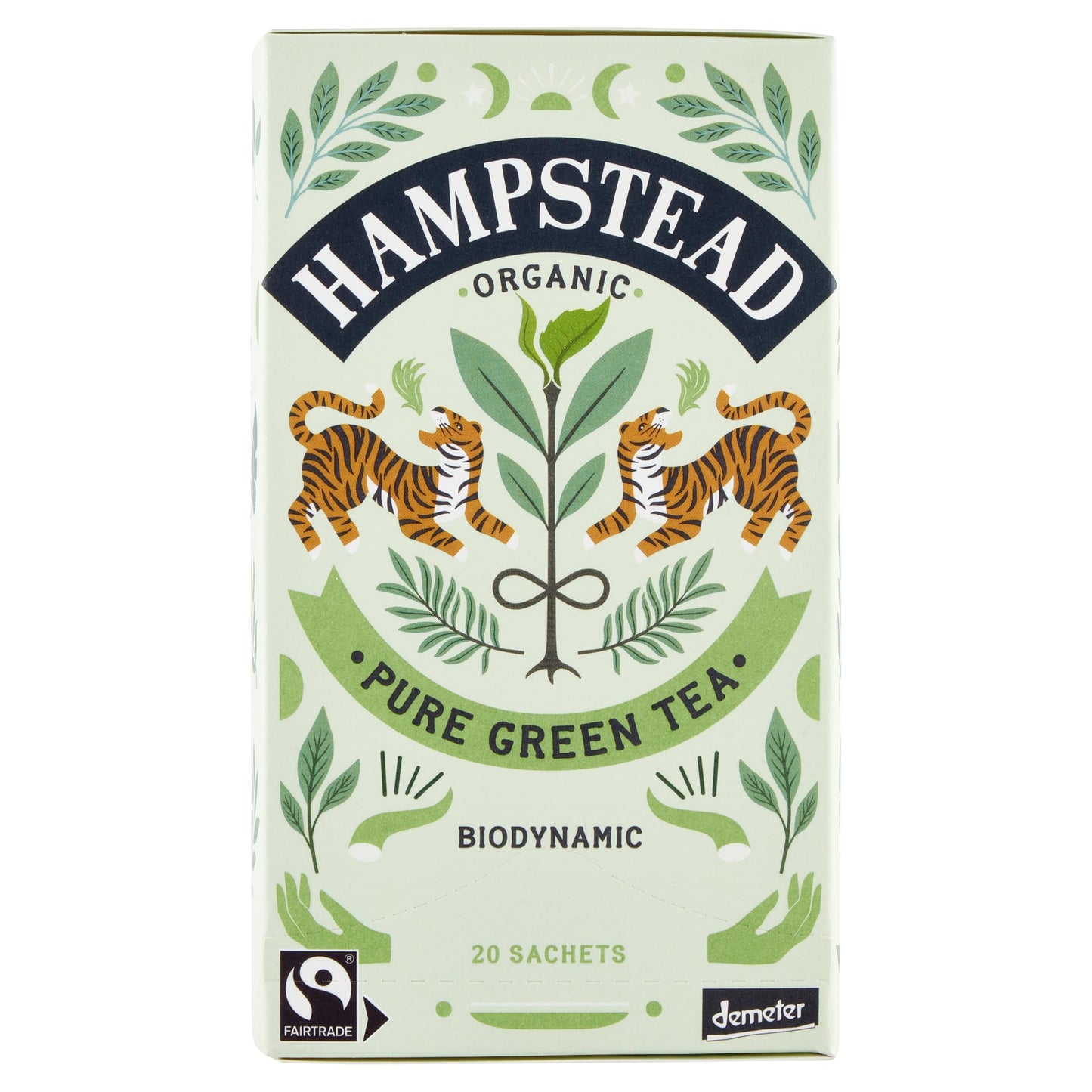 Hampstead Tea, Organic, Green Tea, 20 Sachets, 1.41 oz (40 g)