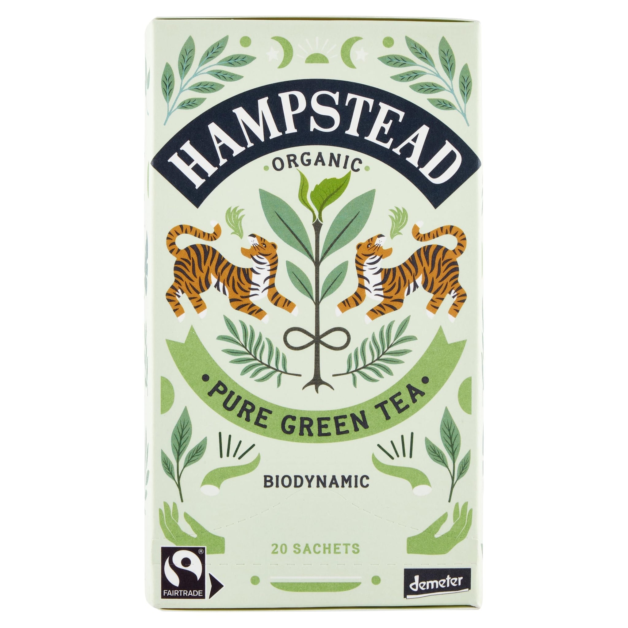 Hampstead Tea, Organic, Green Tea, 20 Sachets, 1.41 oz (40 g)