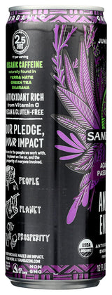 Sambazon Organic Amazon Energy Drink Jungle, Love Acai Berry and Passionfruit (153240245) Passion Fruit, 12 Fl Oz