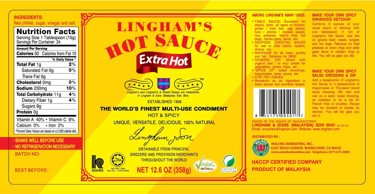 LINGHAM'S HOT SAUCE EXTRA HOT