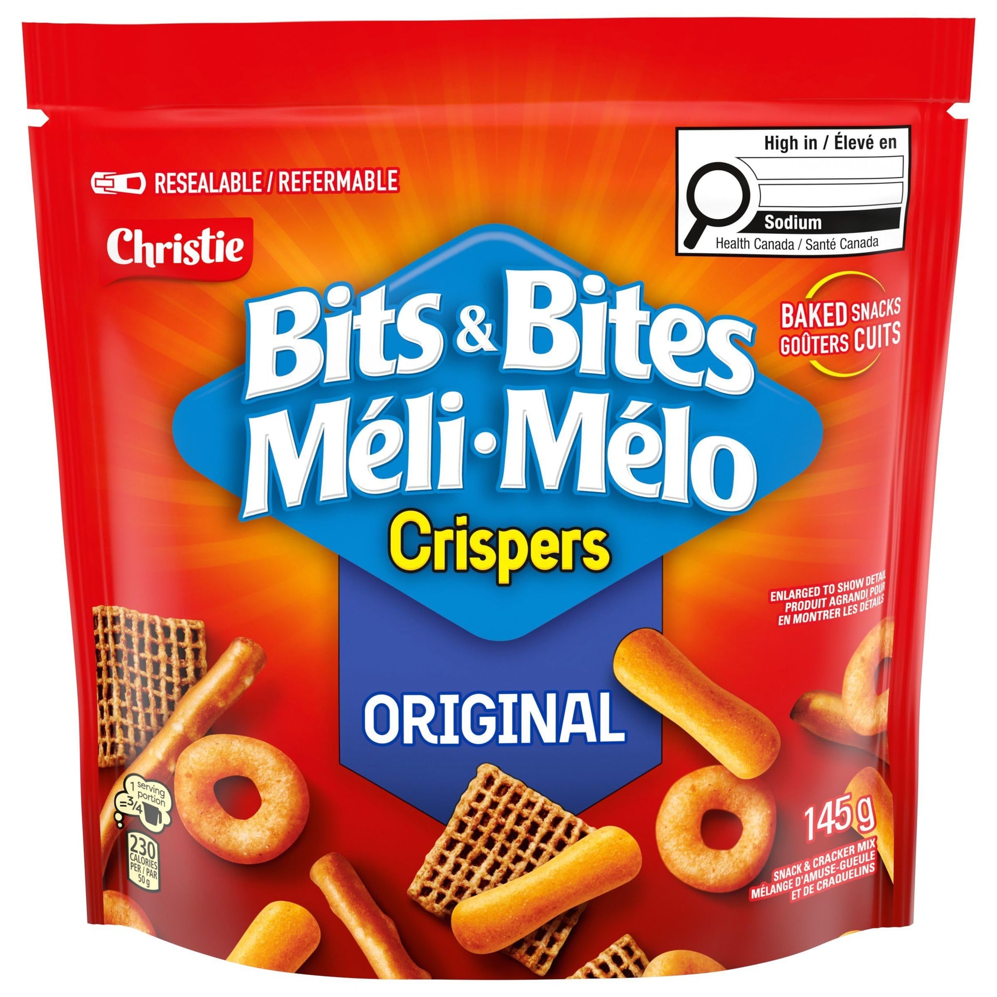 Christie Bits & Bites Original Flavor Cracker Snack Mix, 145g/5 oz. Bag