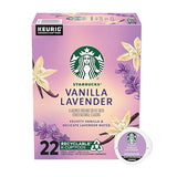 Starbucks K-Cup Coffee Pods, Flavored Hot or Iced Coffee, Vanilla Lavender, 22 Keurig Pods