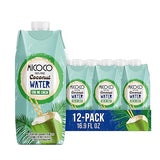 MICOCO Coconut Water, No Added Sugar, 100% Pure, Naturally Hydrating and Electrolyte-Rich, Made from Fresh Coconuts, Perfect for Smoothies, Workouts