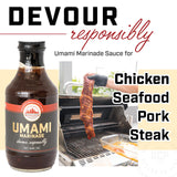 Umami Marinade Sauce for Chicken, Seafood, Pork & Select Steaks, Flavorful & Savory, Perfect Blend for Succulent & Savory Dishes - by Second City