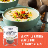 Creamy Potato Soup Mix Emergency Food Supply, 36 Servings, 25 Year Shelf Life, No Trans Fat - Dehydrated Meals, Survival Food Camping Essentials Can