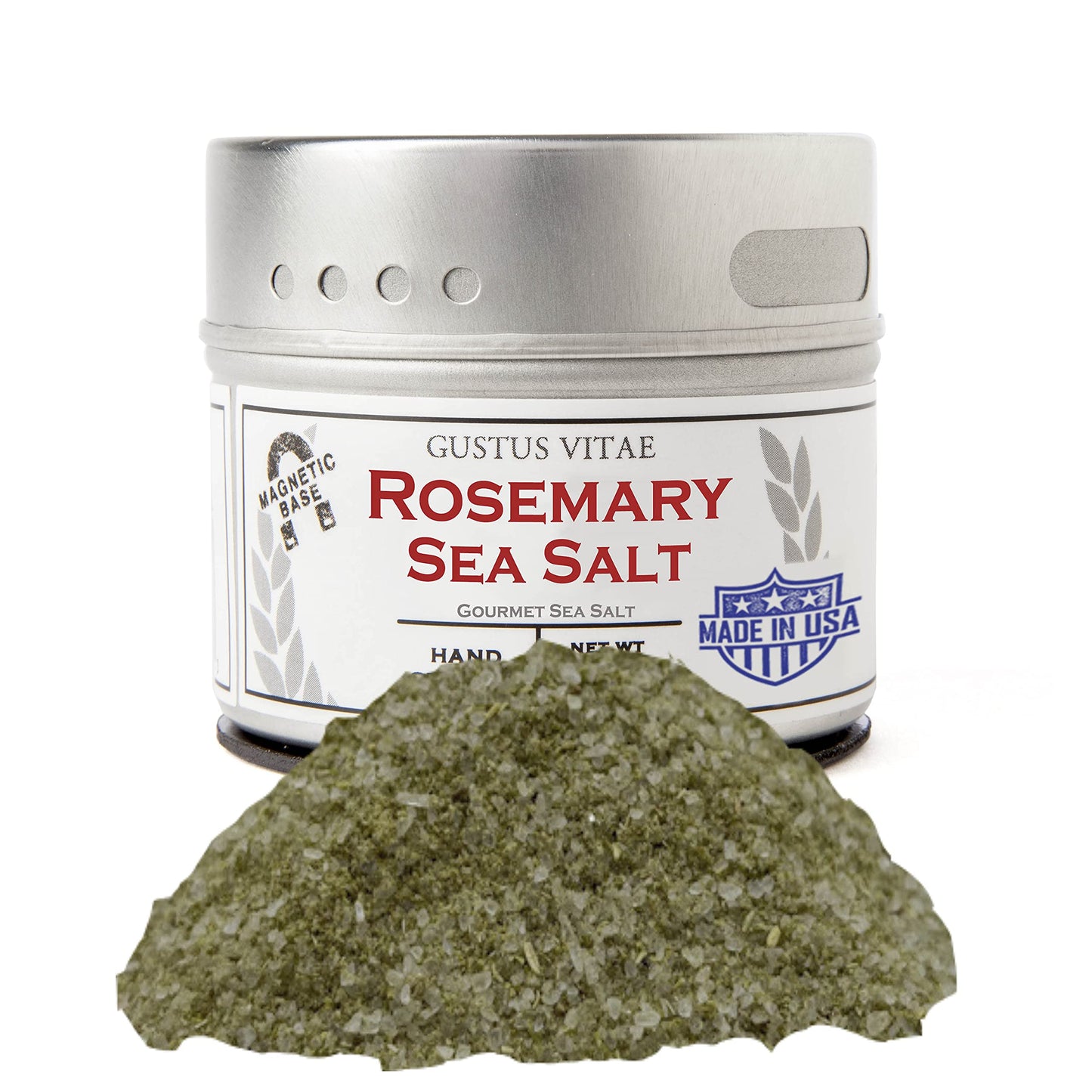 Rosemary Sea Salt | Gourmet Infused Sea Salt | Artisanal Seasoning | - Non GMO, All Natural | Sustainably Sourced, Ultra Premium | Handcrafted in
