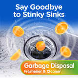 Compac Home Plink Garbage Disposal Cleaner and Deodorizer 60ct VALUE PACK - Orange
