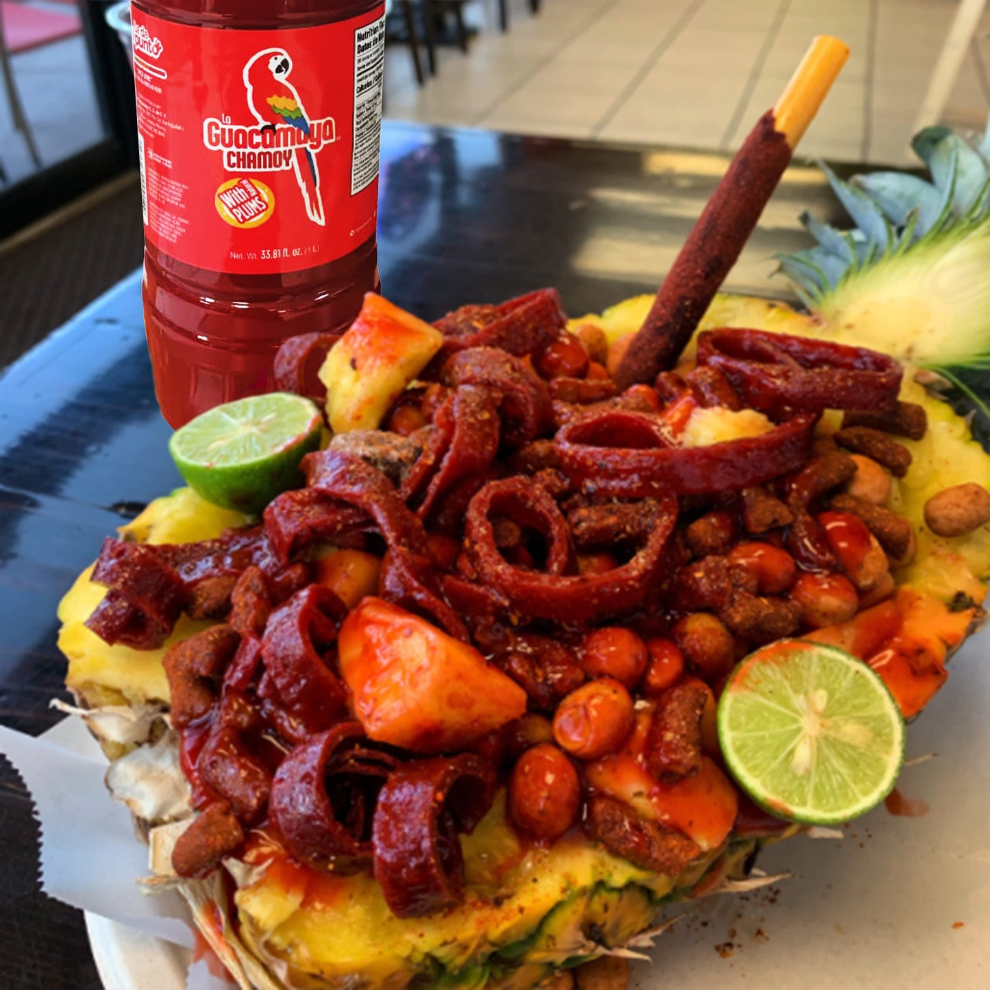 La Guacamaya Chamoy (33.81 fl oz) - Chamoy Candy - Chamoy Dip - Chamoy Sauce for Fruit - Chamoy Paste - Chamoy Rim Paste