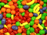 Fresh Assorted Orange Banana Strawberry Grape Green Apple Sweet Hard Crunchy Candy - 1.5 lbs Bulk Bag of Retro Sweets