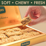 Baklava Style Turkish Delight with Chocolate and Shredded Kadaif - Soft Lokum Candy Inspired by Baklava Pastry, Gourmet Turkish Sweets Gift Box