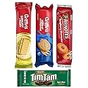 Sampler - Griffins Lemon Treats, Milk Arrowroot, Raspberry Shortcake, Tim Tam Dark Mint (Value Pack Of 4) Delicious Sweet Treats