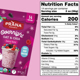 Prana Organic Overnight Chia with Oats Berry Fairy | Rich in Fiber & Protein, Vegan, Non-GMO | Ready to Eat Breakfast - 28 oz Bags - 1 Pack