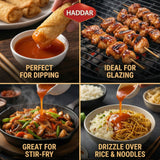 Haddar Sweet & Sour Duck Sauce, 28 oz (2 Pack) | Authentic Asian Style | No MSG | Perfect for Egg Rolls, Spring Rolls, Wontons, Chicken, Fish & Stir