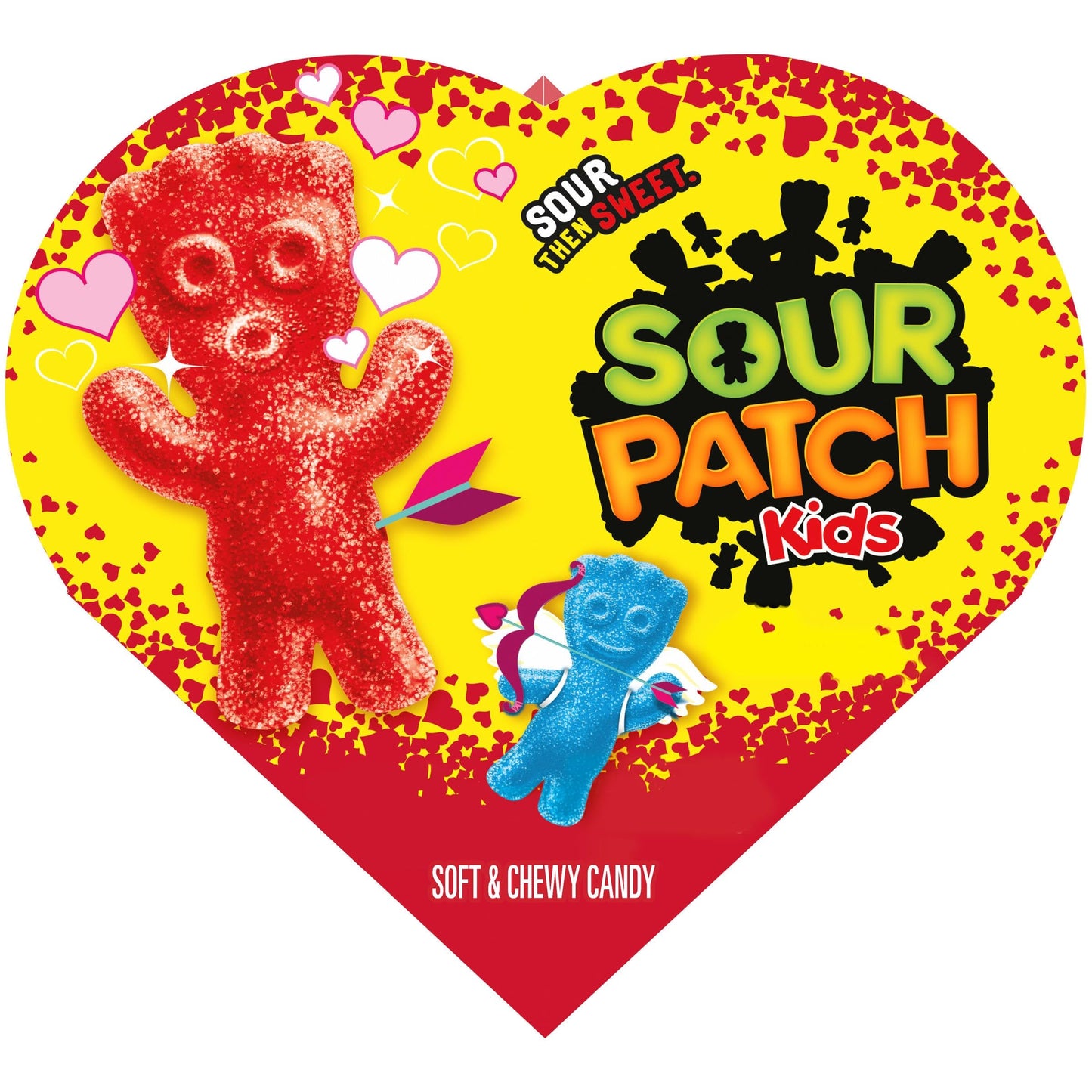 SOUR PATCH KIDS Soft & Chewy Valentines Day Candy, 6.8 oz Heart Shaped Box