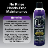 iFLO® iFLOBiotic Foaming Probiotic Coil Cleaner, No-Rinse A/C Cleaner Foam Spray for HVAC Evaporator & Condenser Units, Concentrated Coil Spray