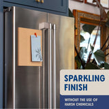 Aunt Fannie's Stainless Steel Spray Cleaner, Powered by Vinegar, Fingerprint and Residue Remover for Refrigerator, Dishwasher, Oven, Grill, Sink