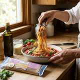 Brown Rice Spaghetti 12 oz - Organic Pasta for Salad and Pantry Staples - Rice Noodle Alternative - Dry Spaghetti for Everyday Cooking
