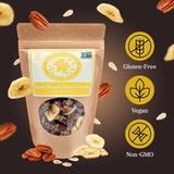 Maple Nut Kitchen Banana Bread Granola - Gluten-Free Oats, Maple Syrup & Pecans - Crunchy Vegan Cereal with Dried Bananas, Healthy Breakfast Granola