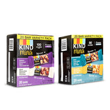 KIND Minis, Variety of Variety 1 Salted Caramel Dark Chocolate Nut/Dark Chocolate Almond Coconut (Pack of 20) 1, Dark Chocolate Nuts & Sea