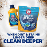 ARM & HAMMER Deep Clean Stain Formula Laundry Detergent Power Paks, Sparkling Clean Scent, 32 Count, 32 Loads