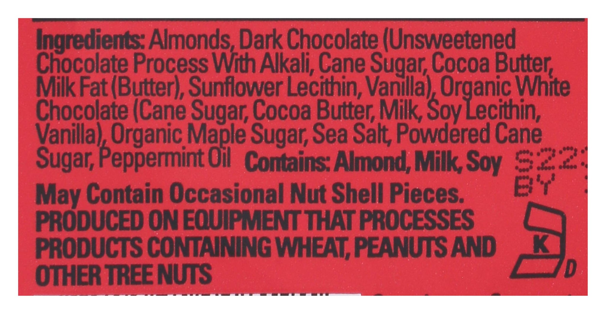 SkinnyDipped Dark Chocolate Peppermint Almonds, Healthy Snack, Plant Protein, Gluten Free, 3.5 oz Resealable Bag, Pack of 1