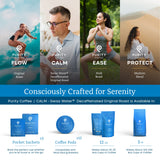 Purity Coffee CALM Decaf Medium Roast K Pod Capsules (12ct Box) | Specialty-Grade USDA Organic Mountain Water Process Decaffeinated Blend | Third