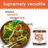 SAUCE UP Pineapple Mango Salsa Macha Chili Oil 6oz | Smoky Mexican Chili Sauce with Nuts and Seeds | Vegan Gluten Free No MSG Keto Friendly | Sweet