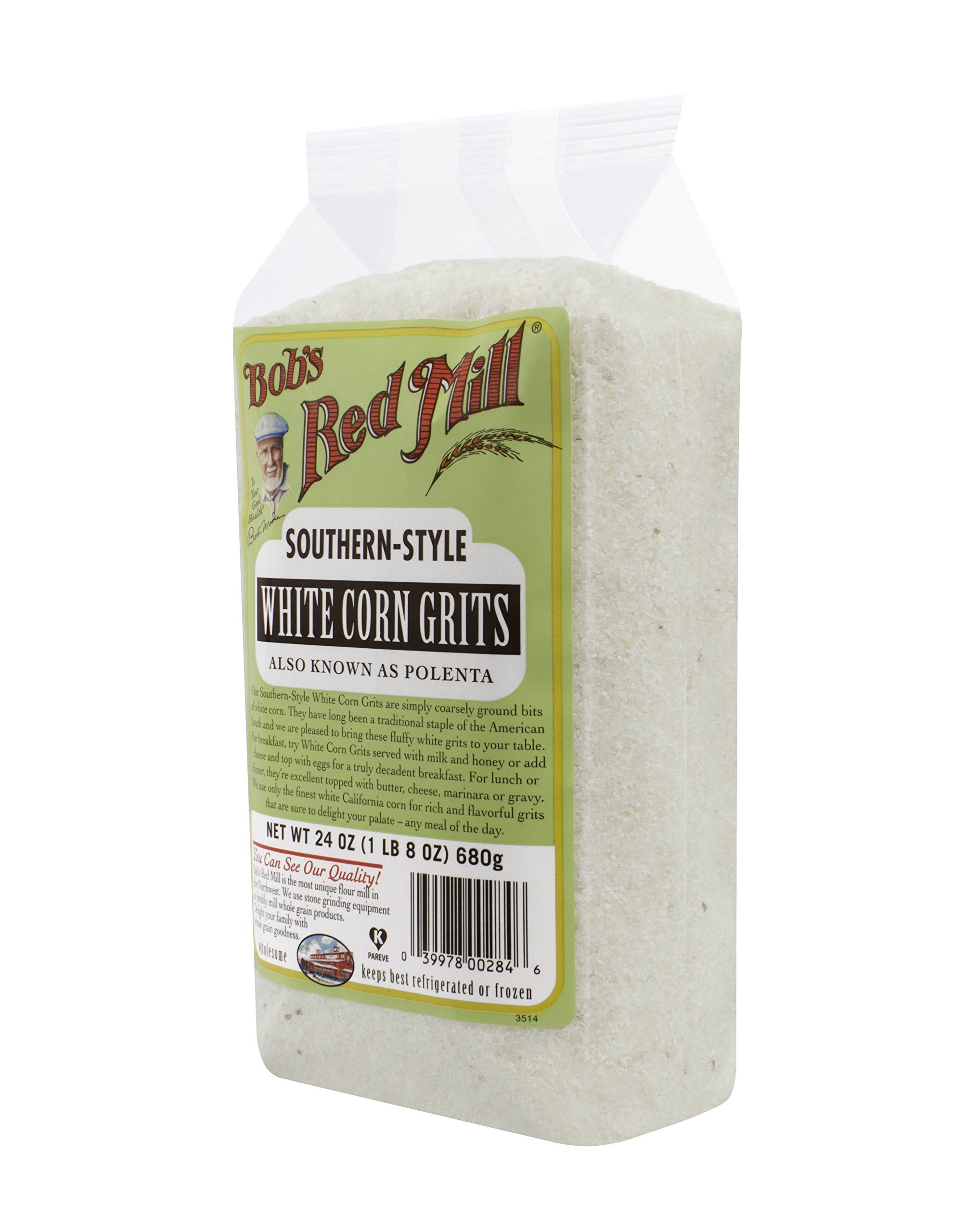 Bob's Red Mill White Corn Grits/Polenta, 24 Ounce, Pack of 1