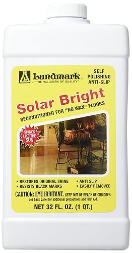 Lundmark Solar Bright Reconditioner Designed for No-Wax Floors, 32-Ounce, 3225F32-6